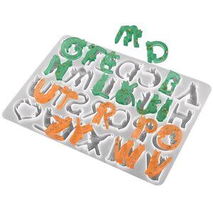 New Cat shaped Letter Pendant Silicone Mold for Alphabet Letter Number Casting